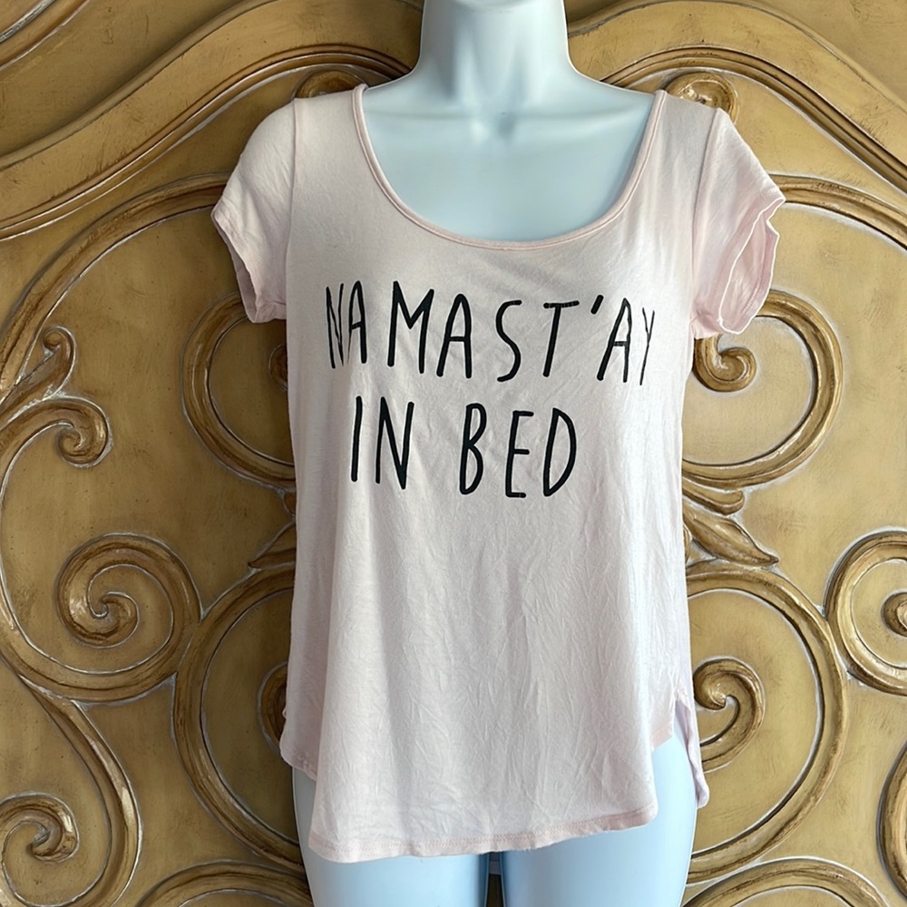 “Namastay in Bed” soft tee